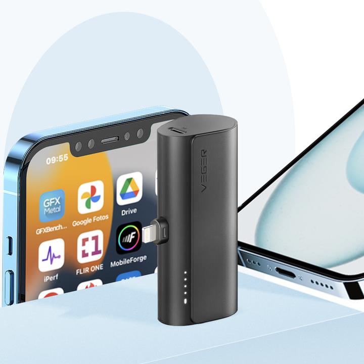 Image du produit Veger Plugon Powerbank Lightning - 5'000mAh (5000 mAh, 20 W, 18.50 Wh)