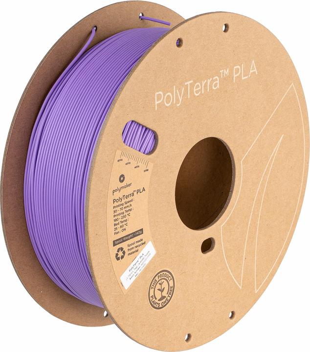 Image du produit Polymaker PolyTerra (PLA, 1.75 mm, 1000 g, Violet)