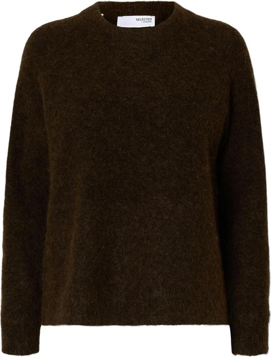 Selected Femme Slflulu Ls Knit O-Neck Noos