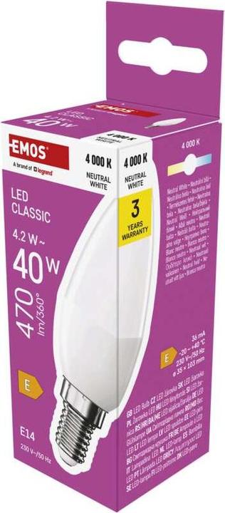 Produktbild Emos Classic (E14, 4.20 W, 470 lm, 1 x, E)