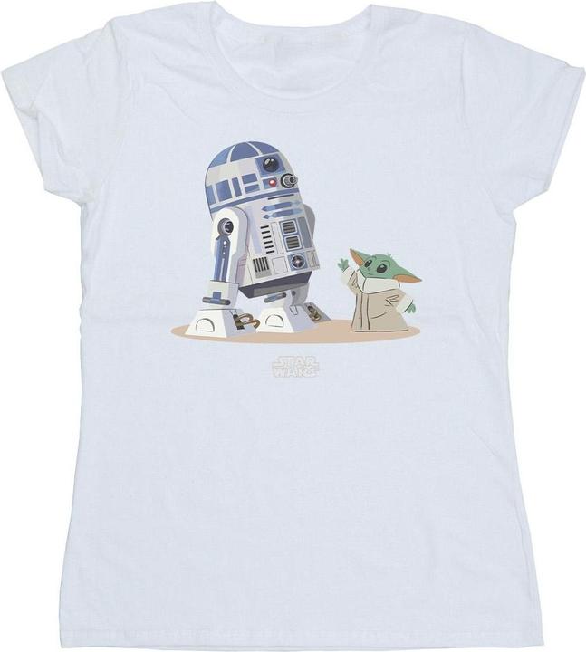 Star Wars The Mandalorian R2D2 And Grogu TShirt (L)