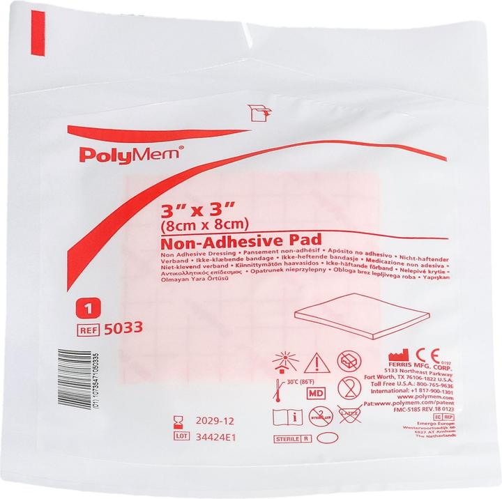 Produktbild PolyMem Non Adhesive Dressing 8x8cm 15 (15 x)