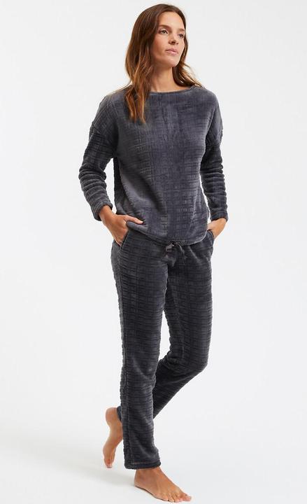 Produktbild La Redoute Collections Fleece-Pyjama mit langen Ärmeln (46)