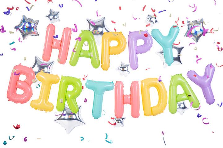 Image du produit Partydeco Set de ballons Joyeux anniversaire Multicolore (35cm) (15 x)