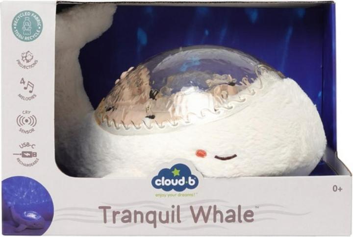 Produktbild Cloud B Cloudbox Tranquil Whale - Nachtlicht Weiss (Wiederaufladbar)