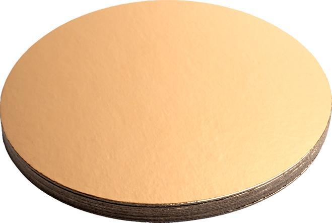 Produktbild miniSchoggi Tortenboden Gold Ø 26 cm