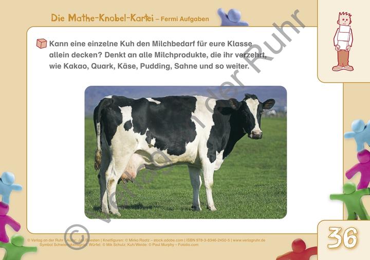 Produktbild Die Mathe-Knobel-Kartei 3.-6. Schuljahr. Fermi-Aufgaben (Deutsch, Jan Boesten, 2013)