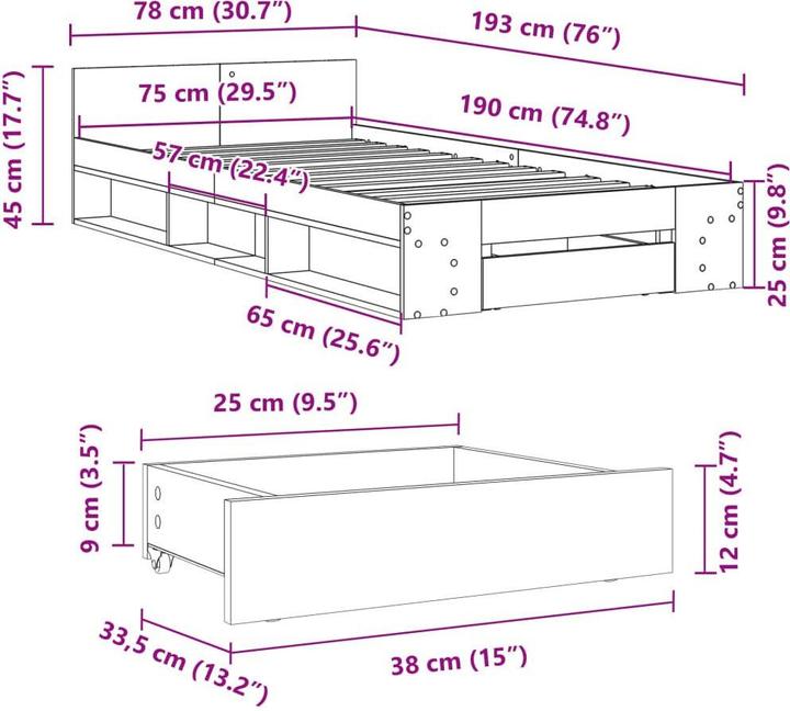 Produktbild VidaXL Keran (75 x 190 cm)