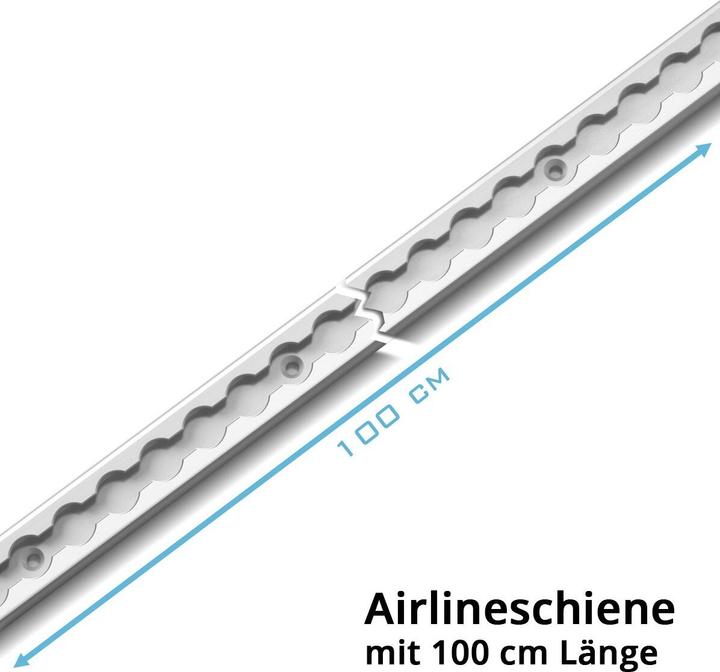 Produktbild Stahlwerk Zurrschiene 100 cm Airlineschiene Befestigungsschiene aus Aluminium