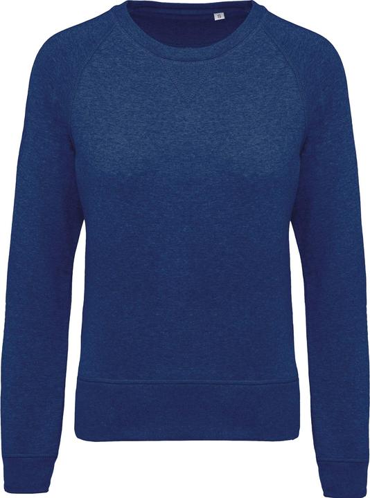 Kariban Damen Sweatshirt mit Rundhalsausschnitt aus Bio-Baumwolle