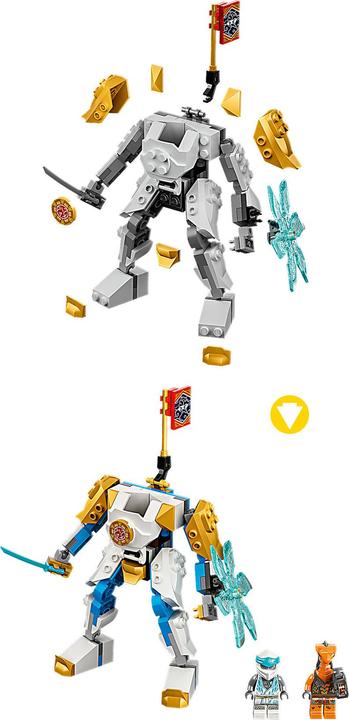 Actual product image LEGO Zane's Power Up Mech EVO (71761, LEGO Ninjago)