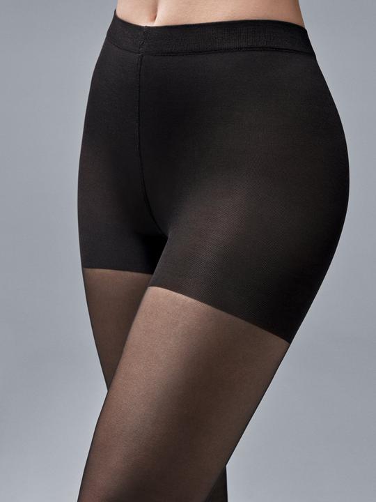 Actual product image Wolford Individual 10 Control Top shaping tights, colour 7005 black, size 38-40 (10 DEN, 38 - 40)