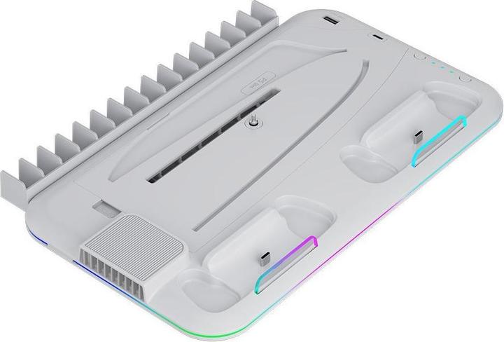 Actual product image Canyon CS-51 - multifiuctional stand for PS5 Slim - with cooling - charging 2 x gamepad - black (Playstation Classic)