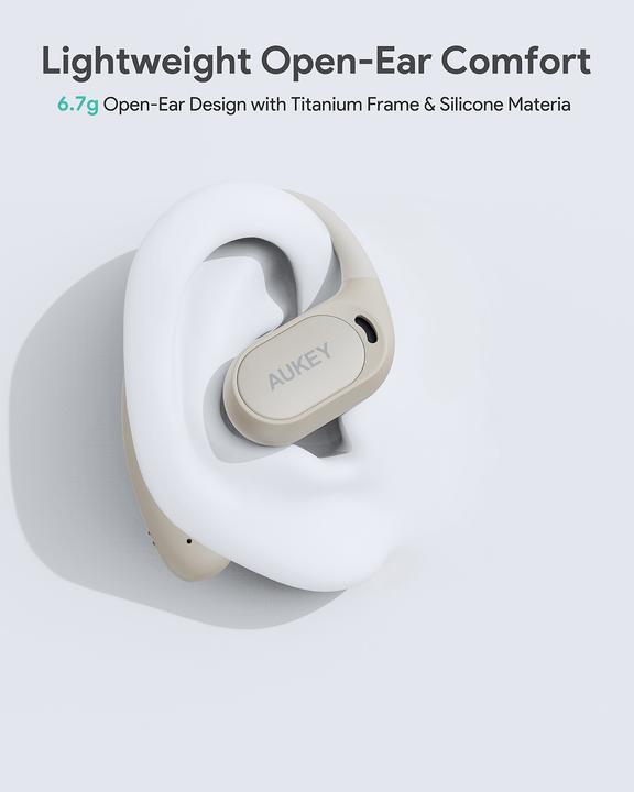 Actual product image Aukey SPORTS FIT OPEN-EAR - Earbuds (35 h, Wireless)