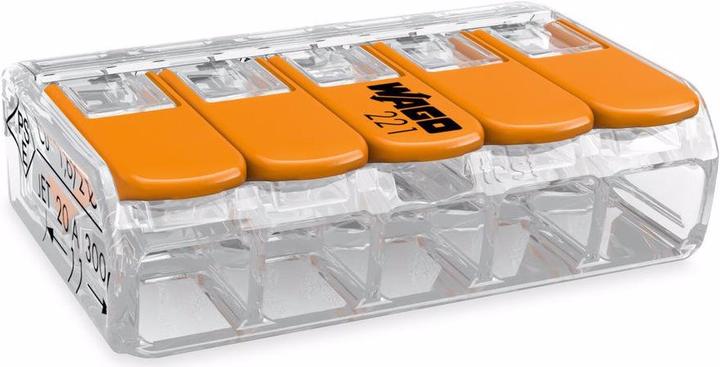 Wago Verbindungsklemme COMPACT 5-fach