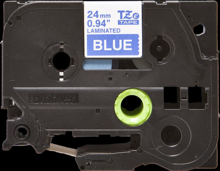 Actual product image Brother Tze-555 (2.40 cm, Blue, White)