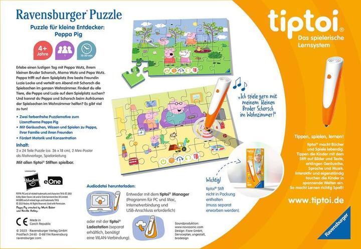 Immagine prodotto tiptoi Puzzle per piccoli esploratori: Peppa Pig (48 pezzi)