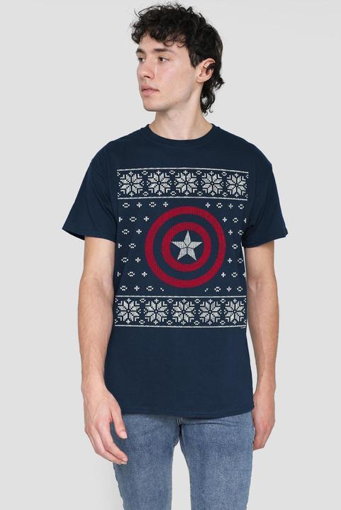 Immagine prodotto Captain America Maglietta Scudo Uomo (S)