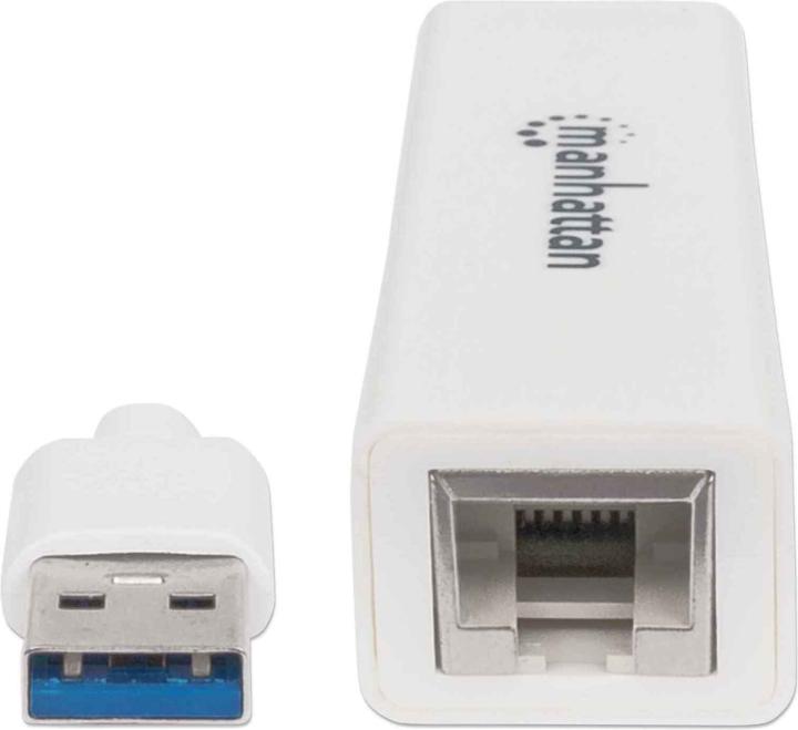 Produktbild Manhattan USB auf Ethernet Adapter (USB 3.0, RJ45 (1x))