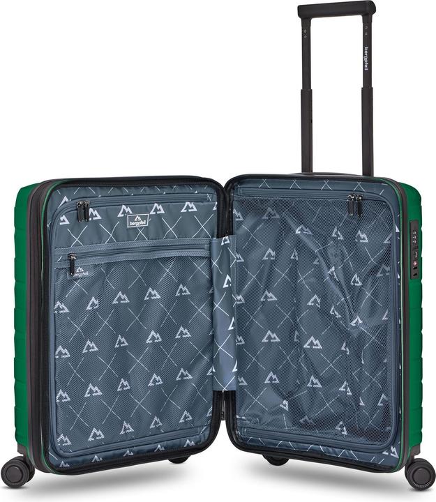Actual product image Bergpfeil Travel 4-Rollen Kabinentrolley S 55 cm mit Dehnfalte (44 l, Hand luggage (up to 50 litres))
