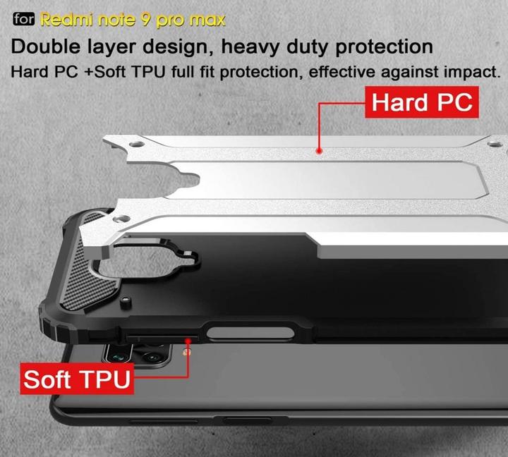Produktbild Screenguard AdventureCase Xiaomi Redmi Note 9 Pro Hybrid Hülle (Xiaomi Redmi Note 9 Pro)