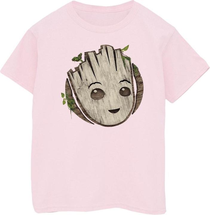 I Am Groot Wooden Head TShirt Mädchen
