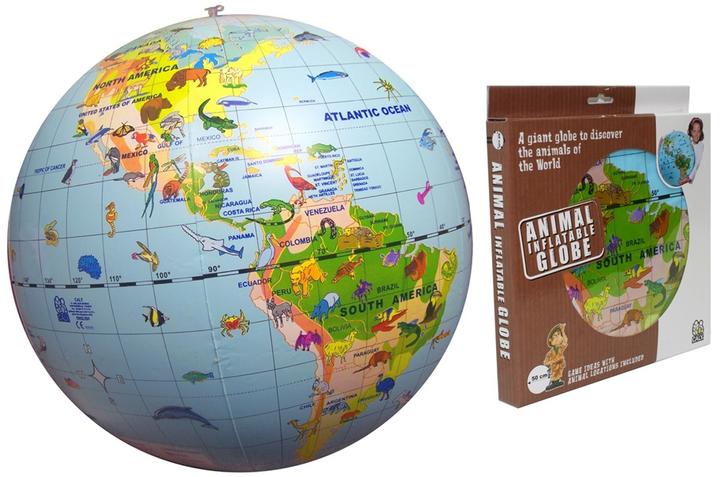 Actual product image Caly Toys CALY Inflatable globe-ball "Animals of the World", 50 cm (50 cm)