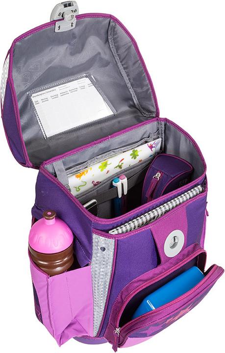 Produktbild Schneiders Schulthek Set Plus Light Sterne violett 4-teilig (22 l)