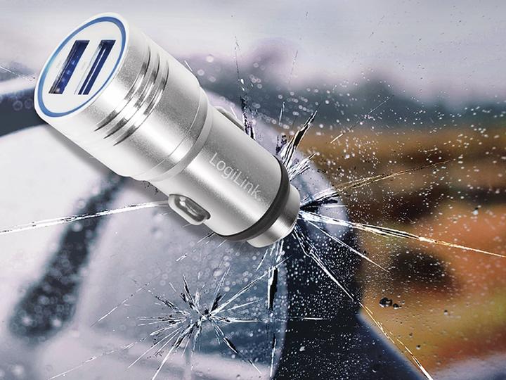 Produktbild LogiLink USB Kfz Ladeadapter