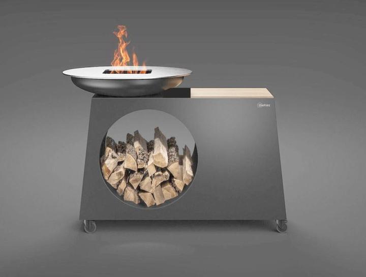 Image du produit OnFire îlot de cuisson BBQ peint par poudrage noir (171 cm)