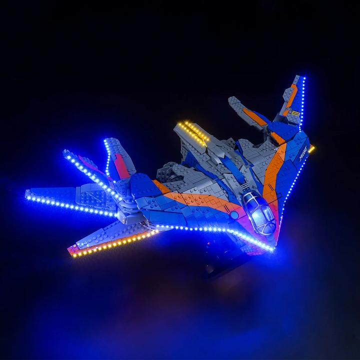 Produktbild BrickBling LED Licht Set für LEGO Guardians of the Galaxy: Die Milano (76286) inkl. Fernbedienung