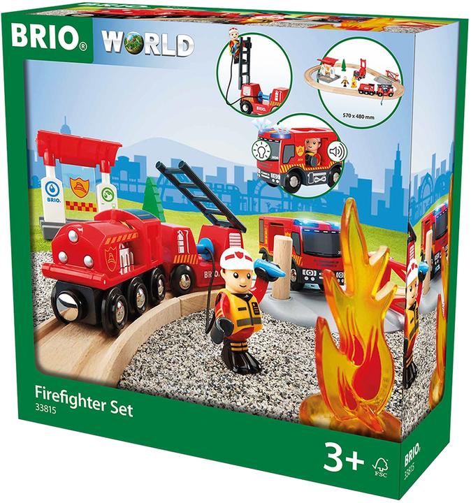 Produktbild Brio Bahn Feuerwehr Set
