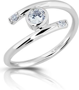 Modesi Beautiful silver ring with zircons M01017 - Circuit: 54 mm (54)