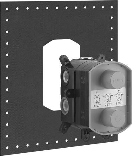 Gessi Mitigeur thermostatique encastré pour parties apparentes avec cartouche déviatrice 1/2 ou 3