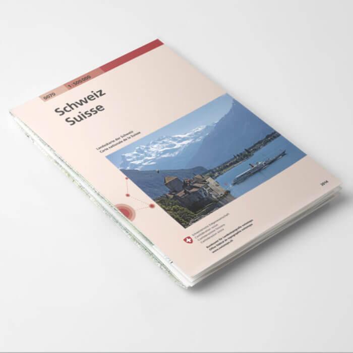 Actual product image Map 700 Switzerland 1:500,000