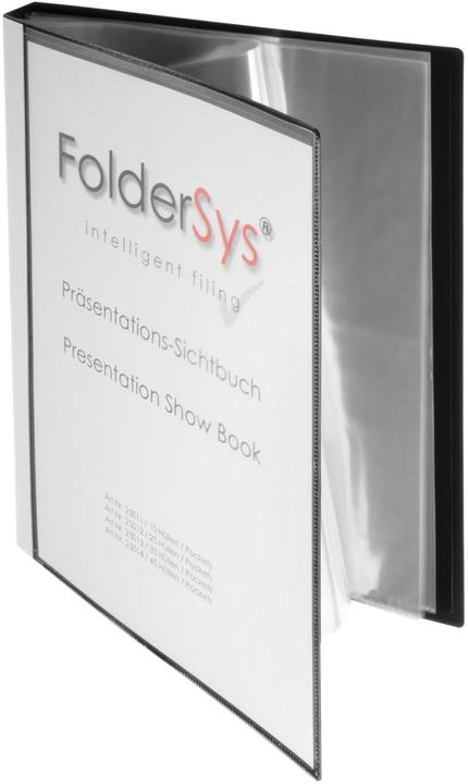 Produktbild Foldersys Sichtbuch DIN A4, 30 Hüllen schwarz (A4, 1 x)