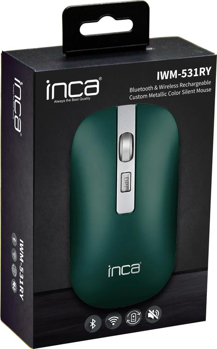Immagine prodotto Inca Mouse IWM-531RY Bluetooth e wireless, a batteria, silenzioso, GN (Senza fili)