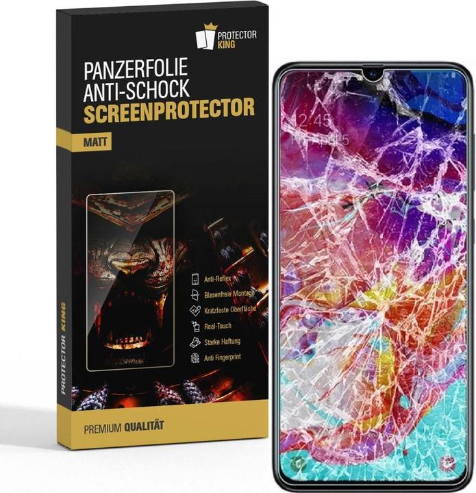Produktbild Protectorking 6x Panzerfolie Anti-Shock matt entspiegelt (6 Stück, Samsung Galaxy M30)