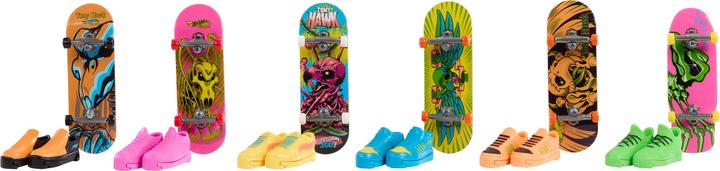 Produktbild Hot Wheels HW Skate Neon Bones TH Fingerboard + Shoe Asst (WMT)