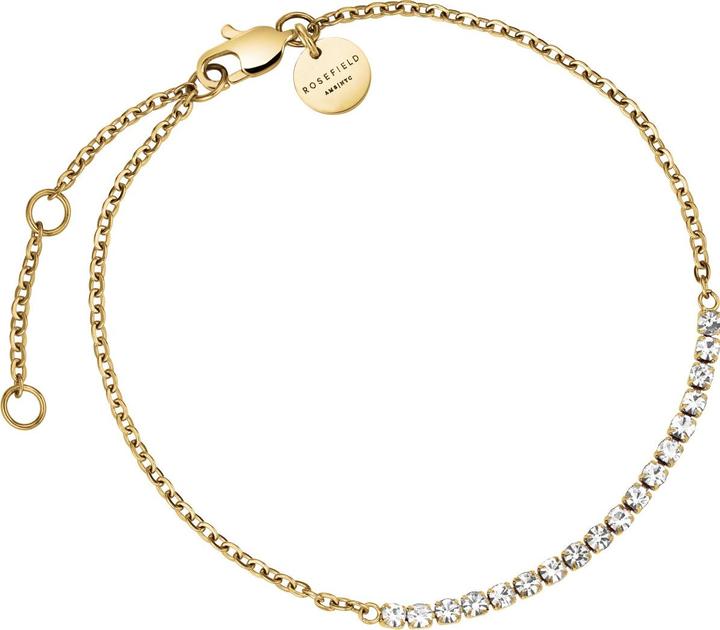 Immagine prodotto Rosefield Bracciale Tennis Crystal Clear Bracciale d'oro (19.50 cm, Acciaio inossidabile 316L)