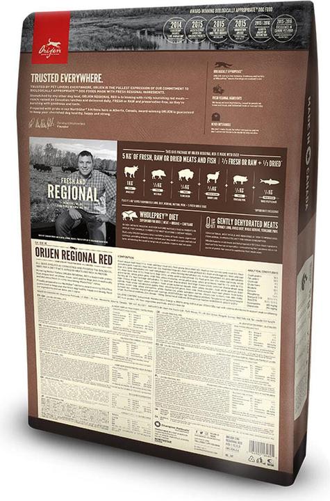 Image du produit Orijen Rouge régional (Adulte, 1 pcs, 2000 g)