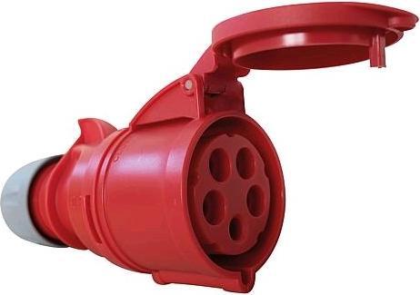 Actual product image PCE CEE Coupling socket with cover 400V 32A IP44 225-6