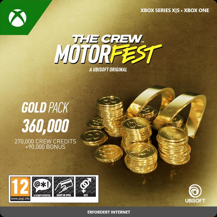 Image du produit Microsoft Xbox The Crew Motorfest VC Gold Pck Code de téléchargement