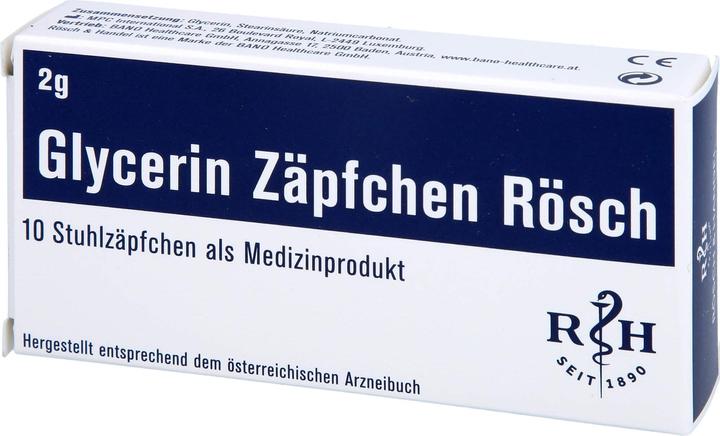 Immagine prodotto Rösch & Handel Supposte di glicerina 2 g 10 pz. (10 Pezzo/i)