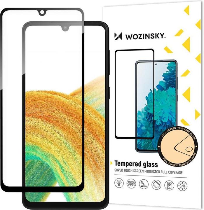 Wozinsky Full Glue Tempered Glass Tempered Glass For Samsung Galaxy A34 5G 9H Full Screen Cover With (1 Piece, Samsung Galaxy A34 5G)