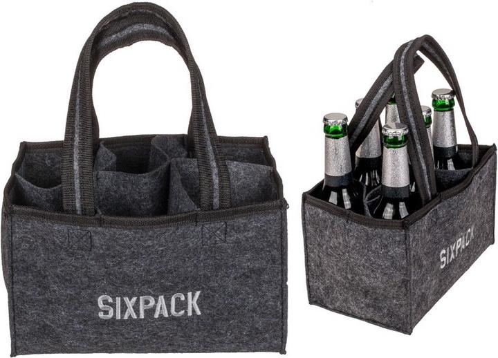 Ootb Tasche Sixpack für 6 Flaschen Filz 24x15cm