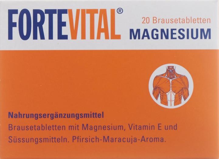 Actual product image Fortevital Magnesium with min E effervescent tablets (20 Piece, Effervescent tablet, 124 g)