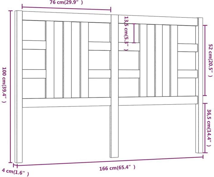 Image du produit VidaXL Lior (166 x 4 x 100 cm)