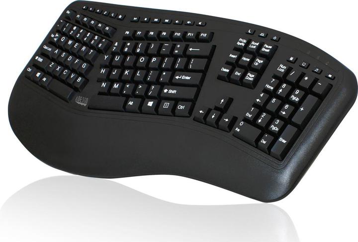 Actual product image Adesso TruForm pro™ Wireless Ergonomic Keyboard and Laser Mouse (US, Wireless)