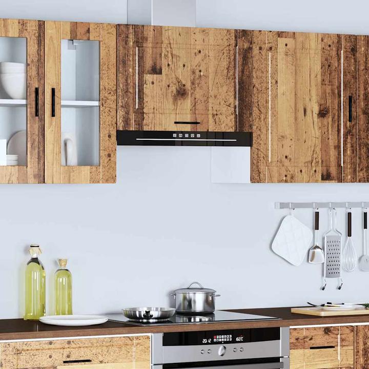 Image du produit VidaXL Armoire suspendue de cuisine Porto aspect vieux bois Matériau dérivé du bois Armoire murale de (60 x 31 x 40 cm)